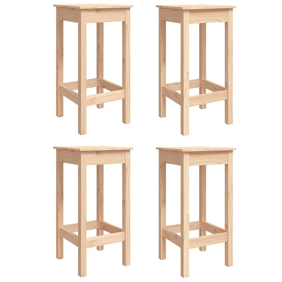 Ensemble de bar de jardin 5 pcs bois de pin massif - 6