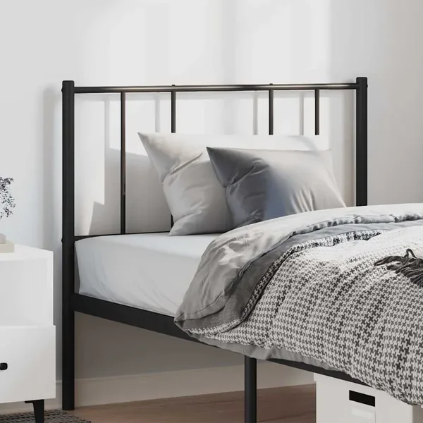 Tête de lit de remplacement métal noir 100 cm
