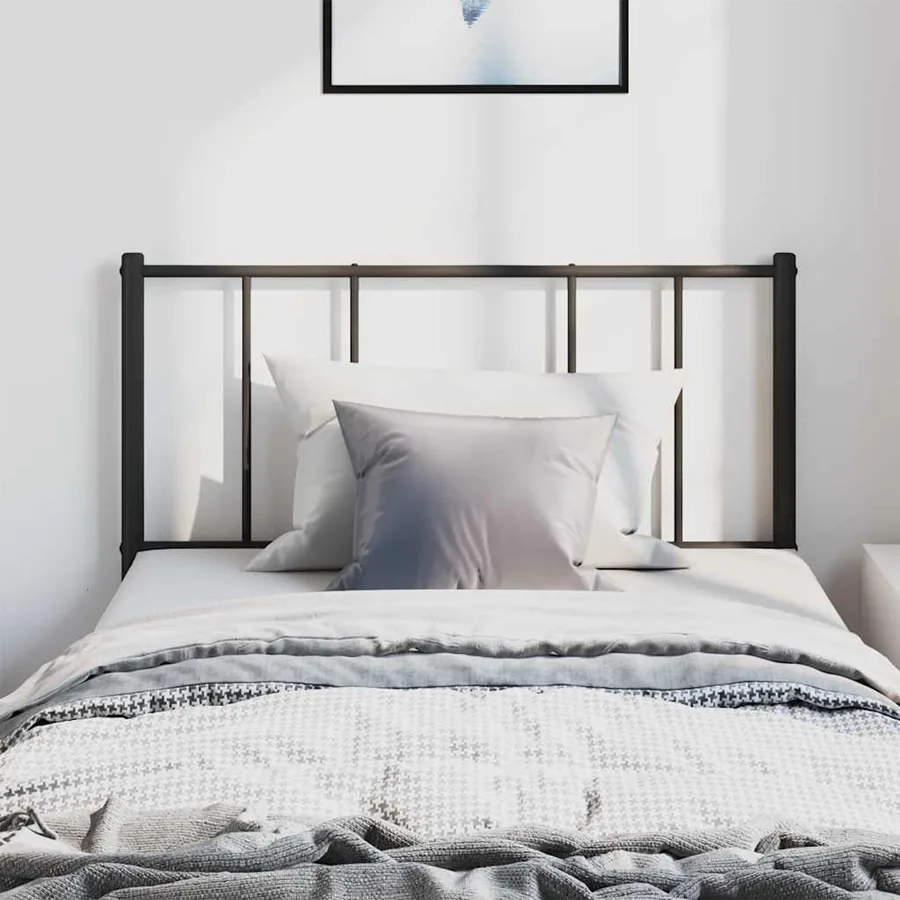 Tête de lit de remplacement métal noir 100 cm - 3