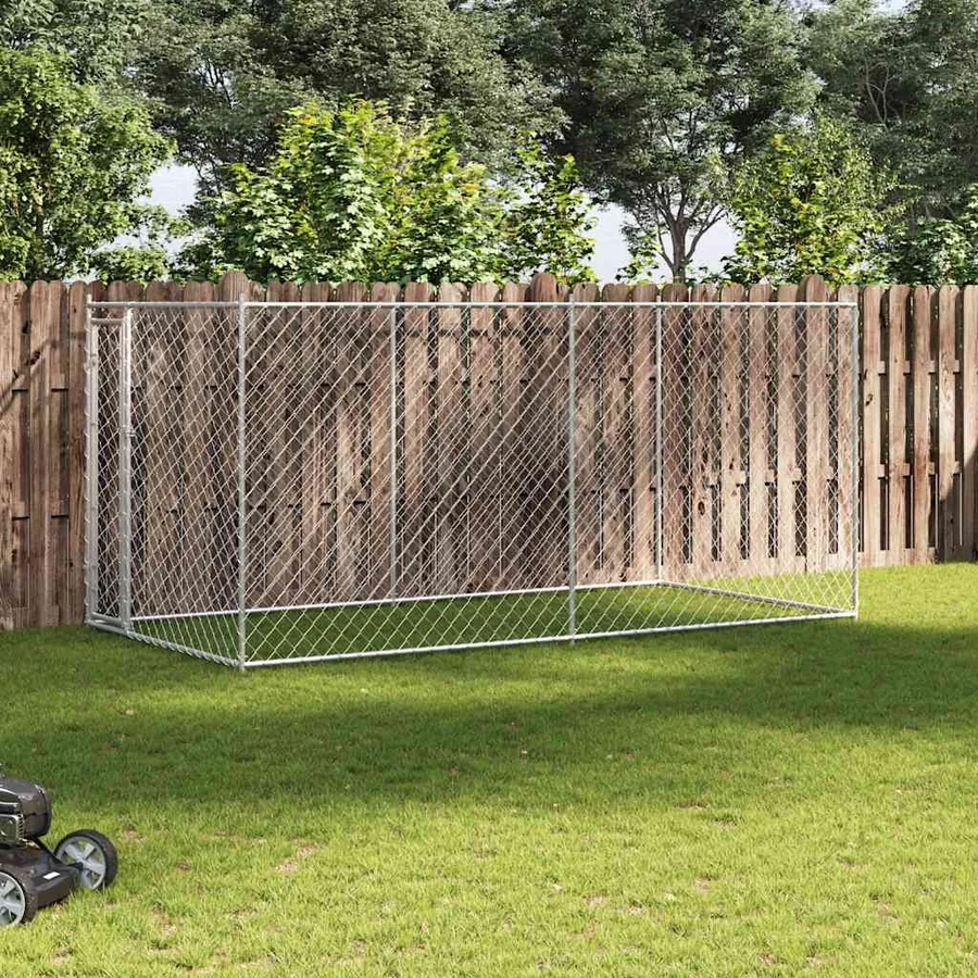 Chenil d'extérieur pour chiens 382x192x185 cm