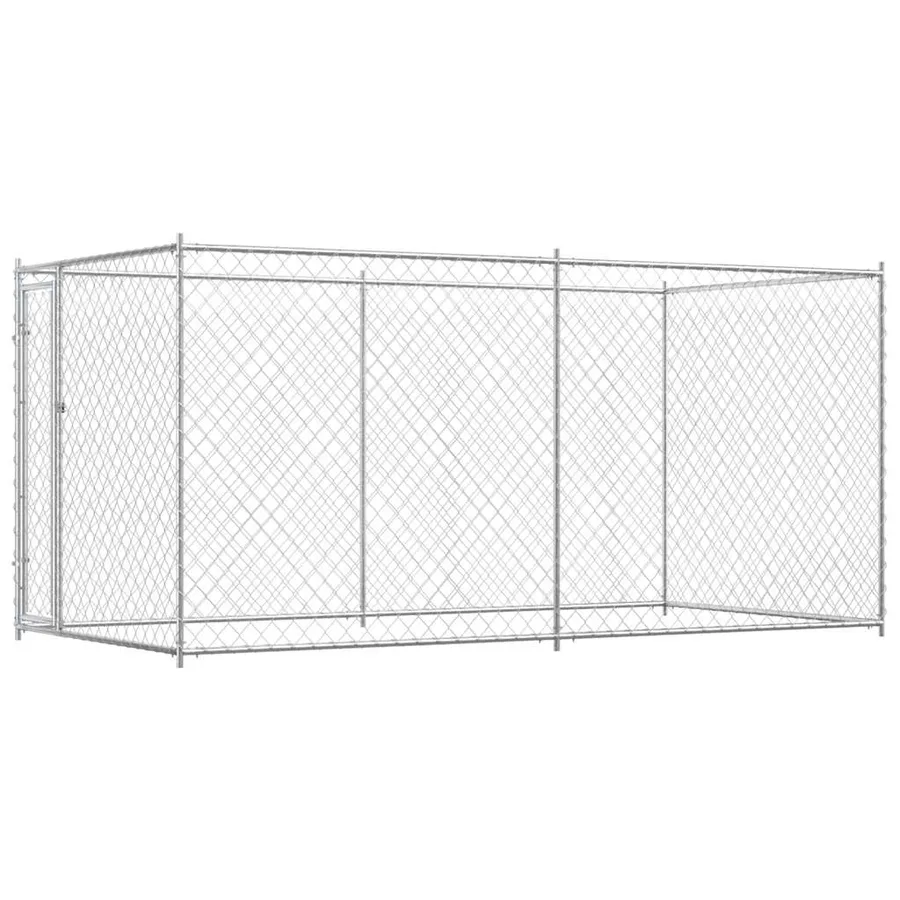 Chenil d'extérieur pour chiens 382x192x185 cm - 2