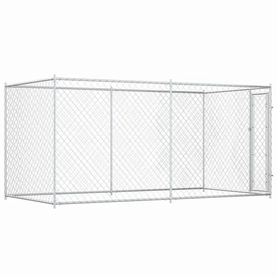 Chenil d'extérieur pour chiens 382x192x185 cm - 5