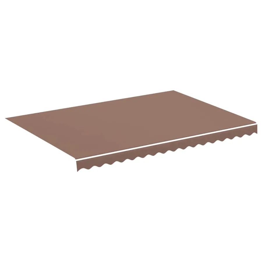 Tissu de remplacement pour auvent marron 3,5x2,5 m polyester - 2