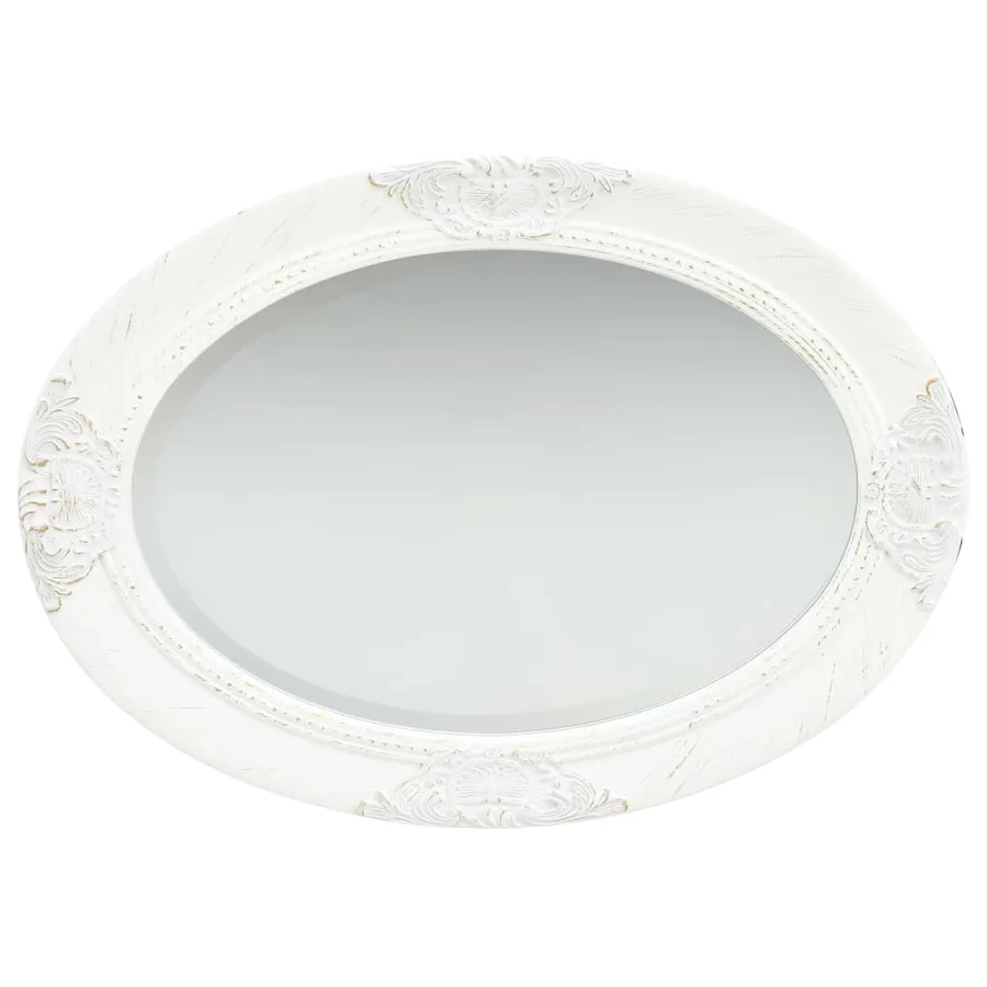 Miroir mural style baroque 50x70 cm Blanc - 3