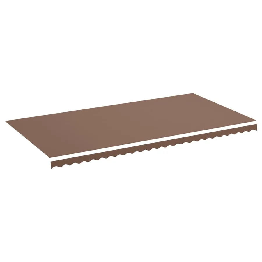Tissu de remplacement pour auvent marron 6x3 m polyester - 2
