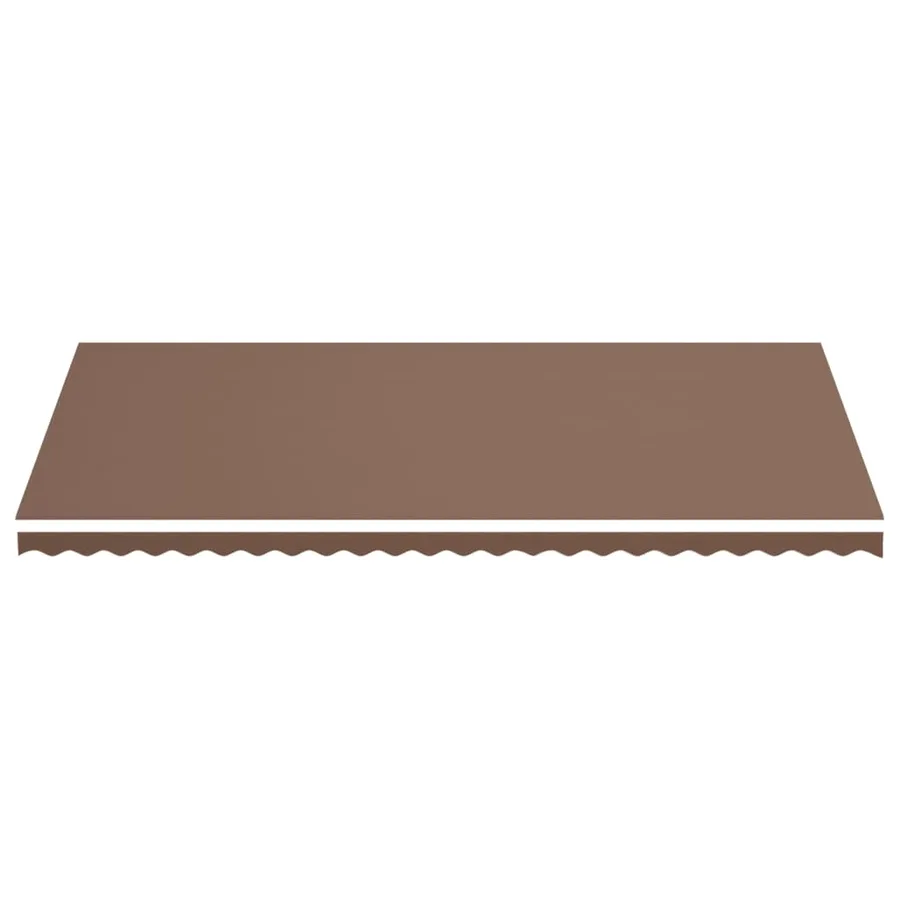 Tissu de remplacement pour auvent marron 6x3 m polyester - 3