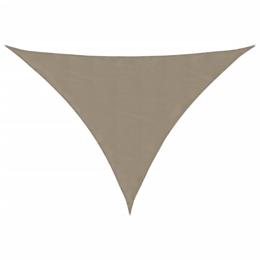 Voile de parasol tissu oxford triangulaire 2,5x2,5x3,5 m taupe - 2