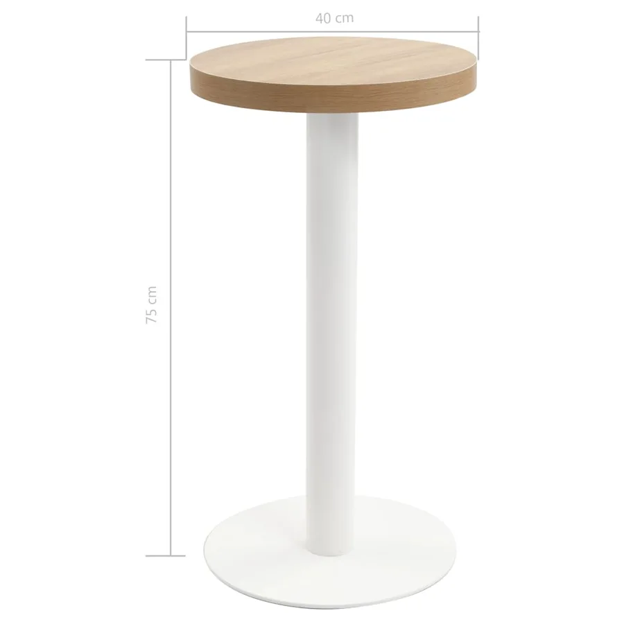 Table de bistro Marron clair 40 cm MDF - 5