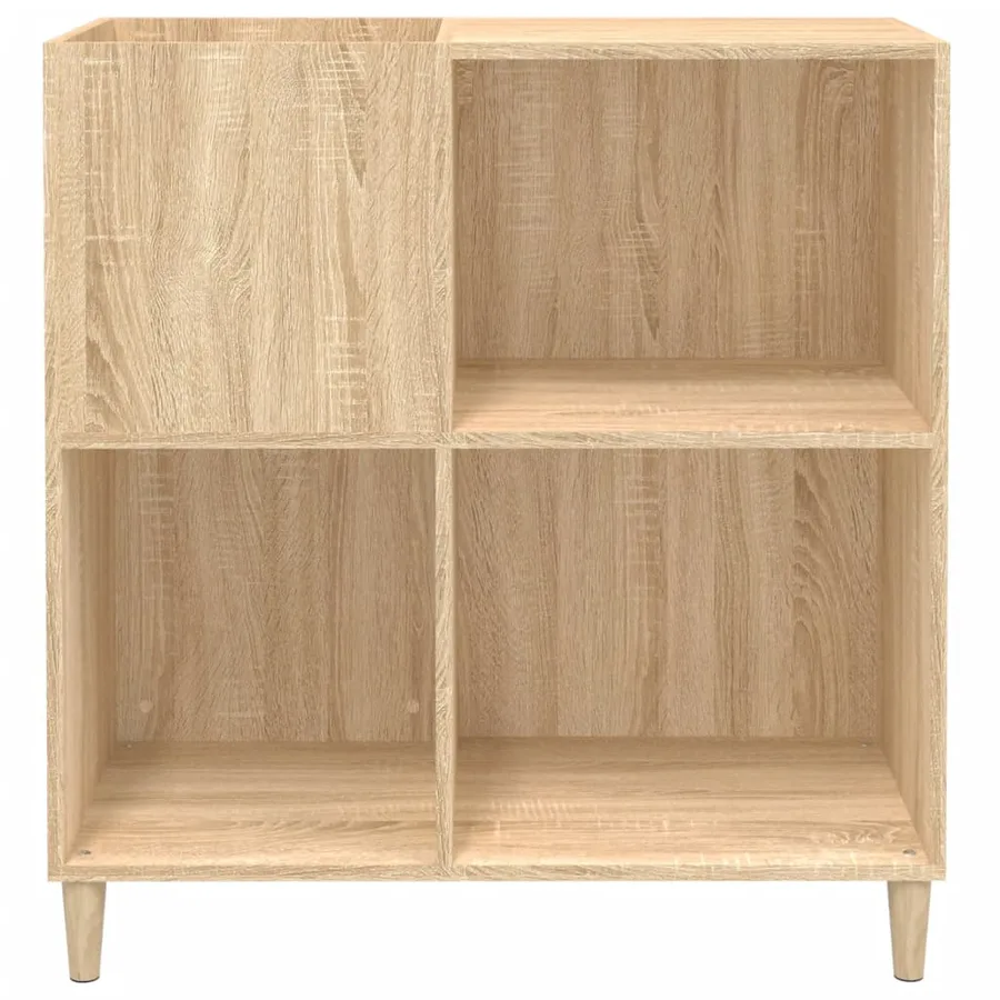 Armoire à disques chêne sonoma 84,5x38x89 cm bois d'ingénierie - 5