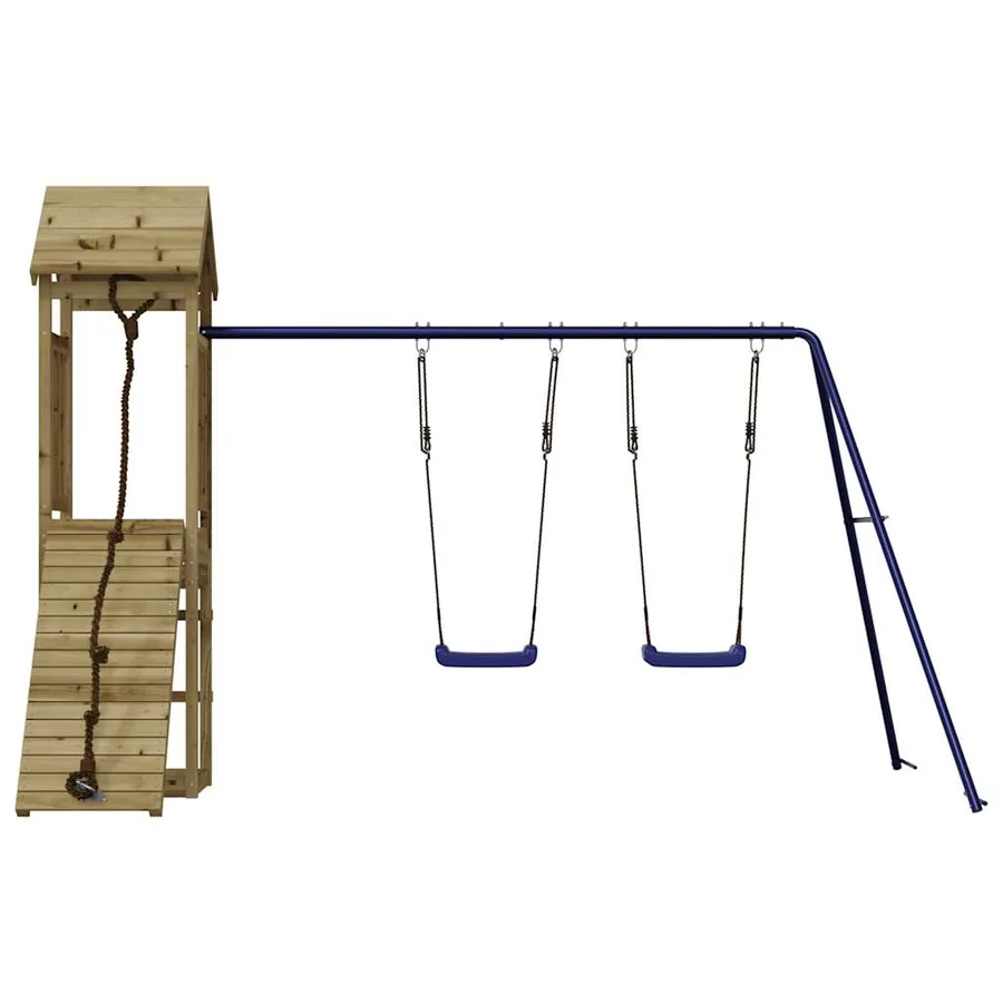 Aire de jeux d'extérieur bois de pin imprégné - 4