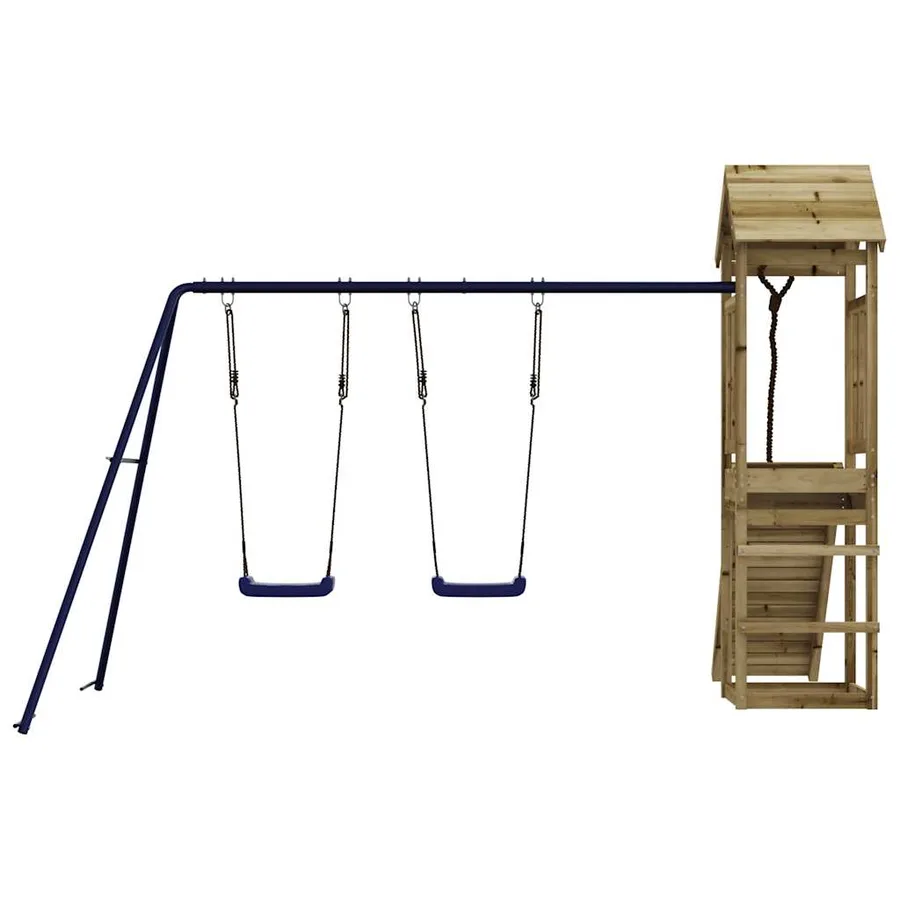 Aire de jeux d'extérieur bois de pin imprégné - 7