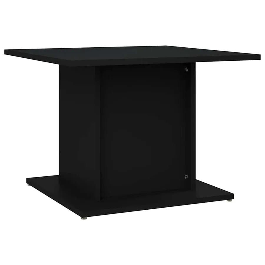 Table basse noir 55,5x55,5x40 cm bois d'ingénierie - 2