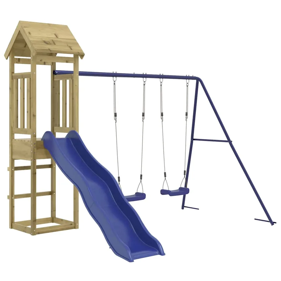 Aire de jeux d'extérieur bois de pin imprégné - 2