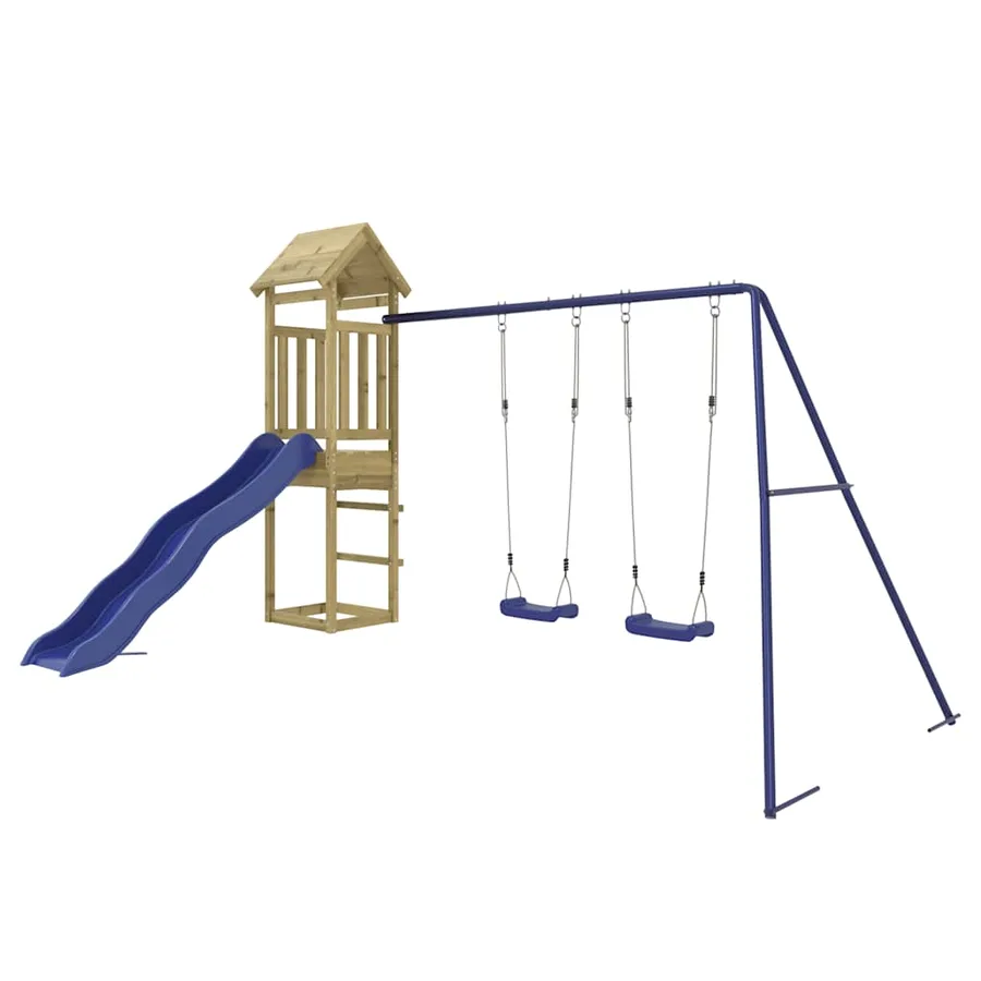 Aire de jeux d'extérieur bois de pin imprégné - 3