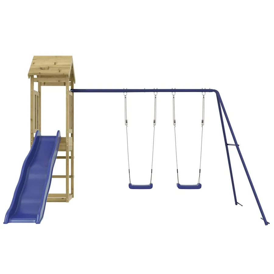 Aire de jeux d'extérieur bois de pin imprégné - 4