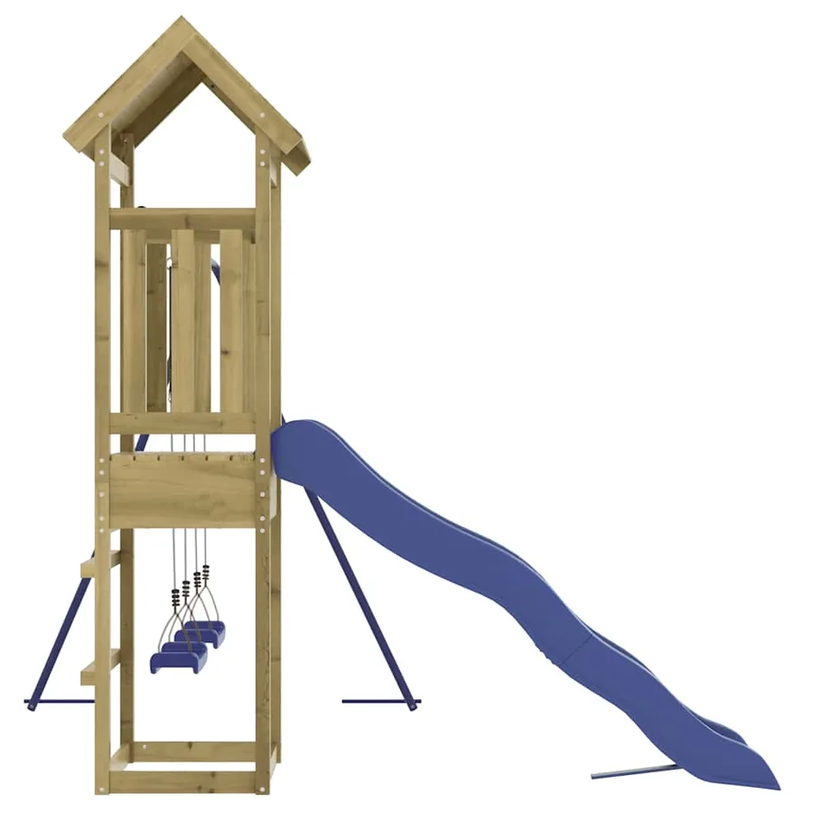 Aire de jeux d'extérieur bois de pin imprégné - 5