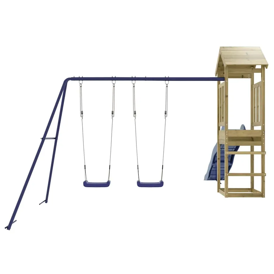 Aire de jeux d'extérieur bois de pin imprégné - 7