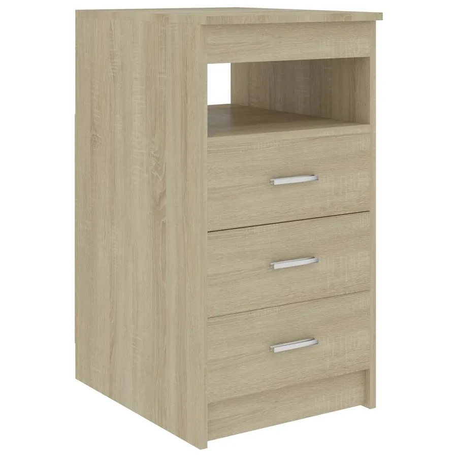 Armoire à tiroirs Chêne sonoma 40x50x76 cm Bois d'ingénierie - 2