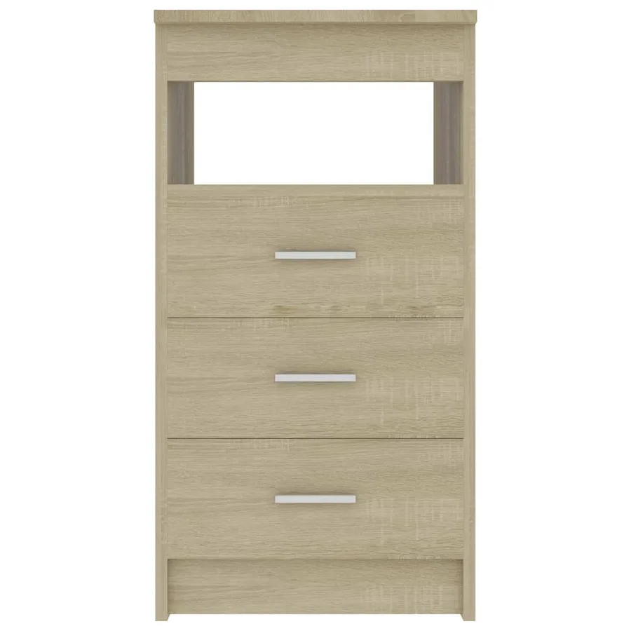 Armoire à tiroirs Chêne sonoma 40x50x76 cm Bois d'ingénierie - 4
