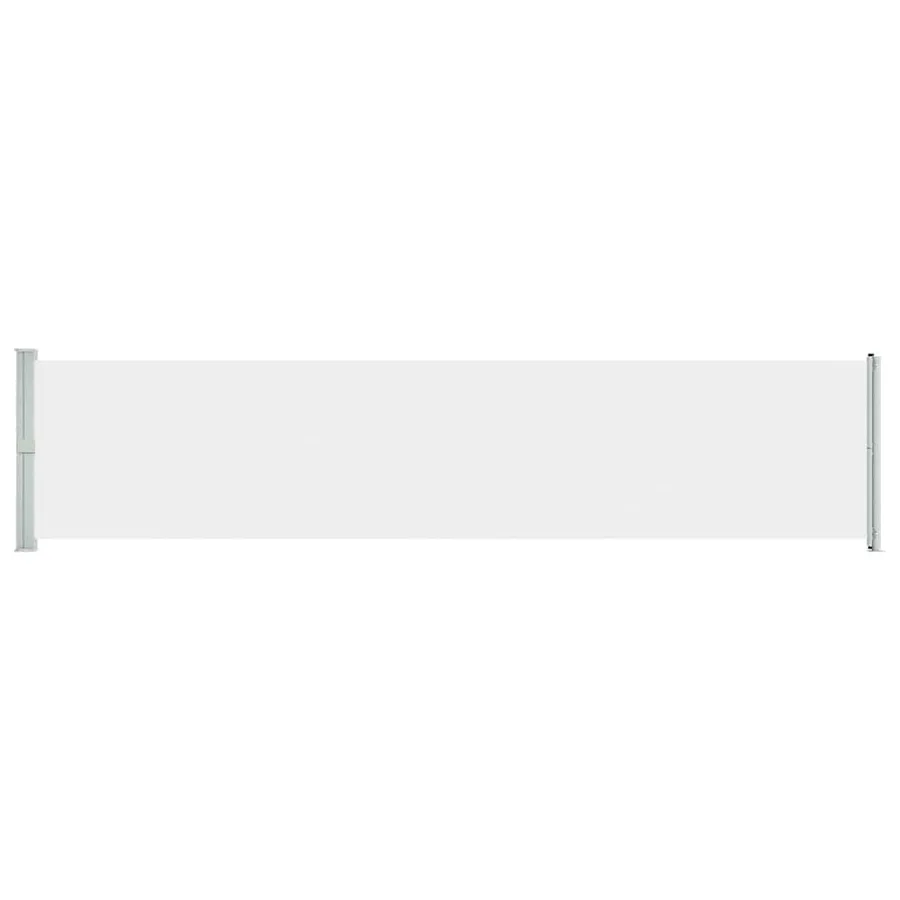 Auvent latéral rétractable de patio 140x600 cm Crème - 2