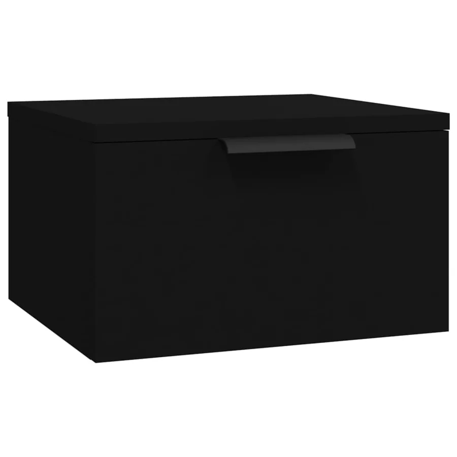 Tables de chevet murales 2 pcs noir 34x30x20 cm - 5