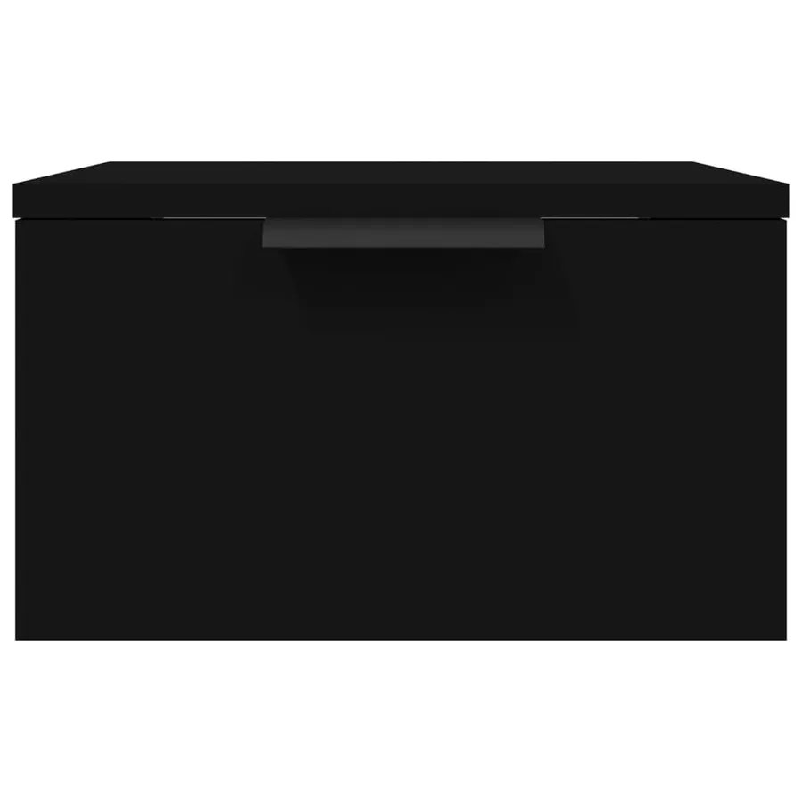 Tables de chevet murales 2 pcs noir 34x30x20 cm - 6