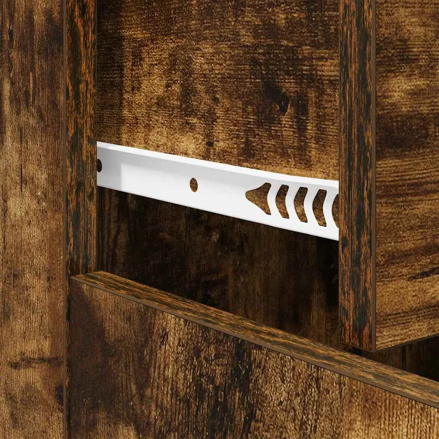 Buffet Chêne fumé 60x30x75 cm Bois d'ingénierie - 10