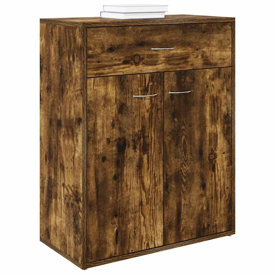 Buffet Chêne fumé 60x30x75 cm Bois d'ingénierie - 3