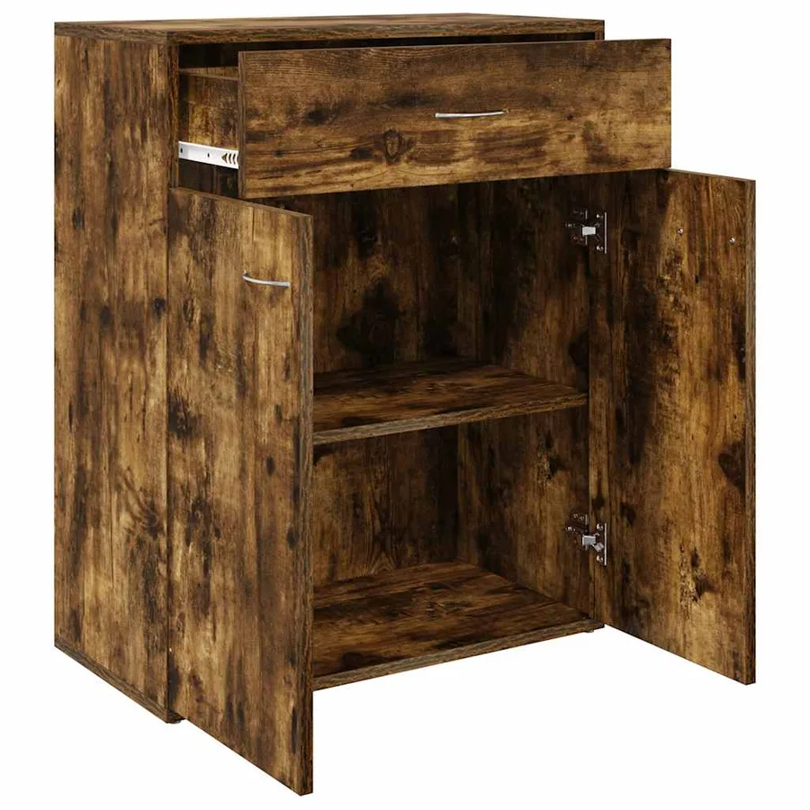 Buffet Chêne fumé 60x30x75 cm Bois d'ingénierie - 4