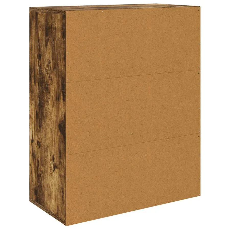 Buffet Chêne fumé 60x30x75 cm Bois d'ingénierie - 7