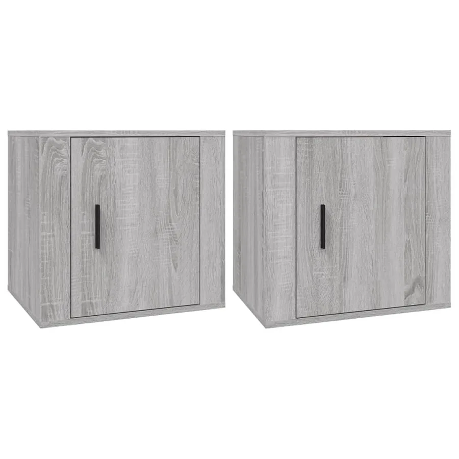 Tables de chevet 2 pcs Sonoma gris 50x39x47 cm - 2