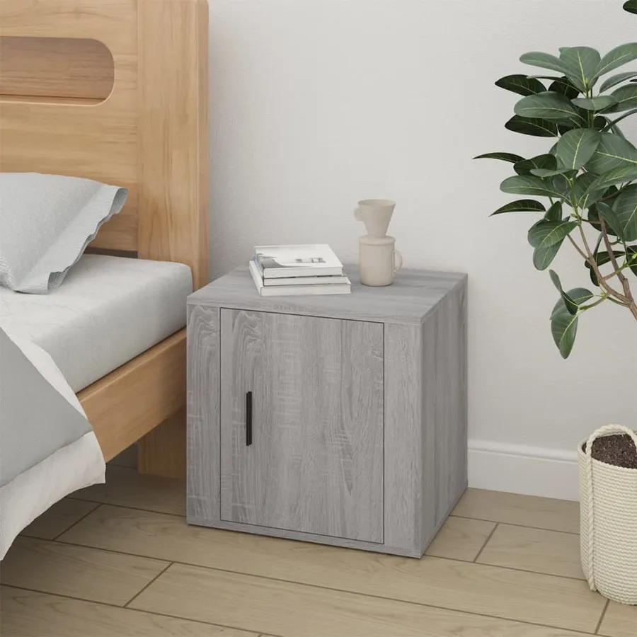 Tables de chevet 2 pcs Sonoma gris 50x39x47 cm - 3