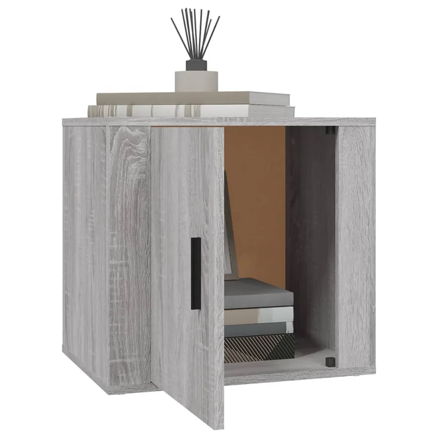 Tables de chevet 2 pcs Sonoma gris 50x39x47 cm - 4