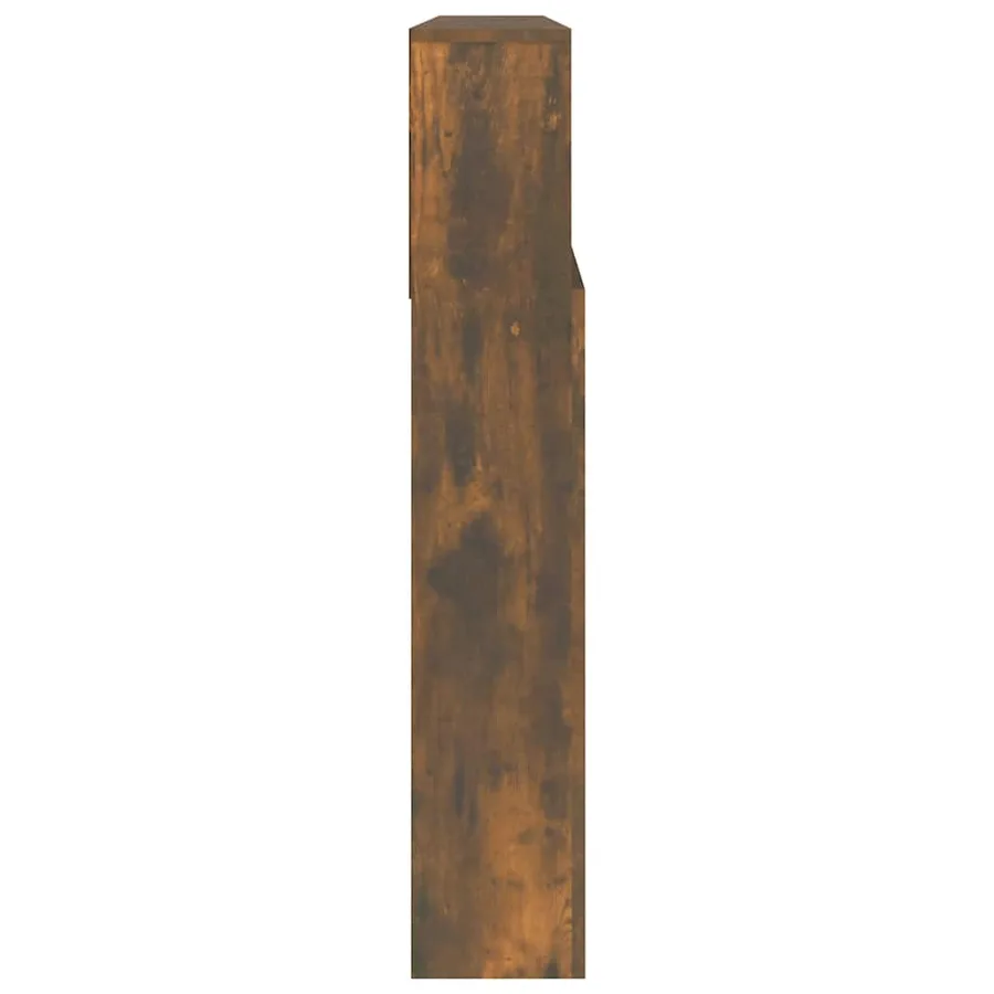 Armoire de tête de lit Chêne fumé 220x19x103,5 cm - 4