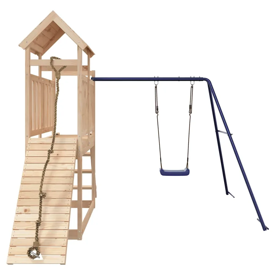 Aire de jeux d'extérieur bois de pin massif - 4