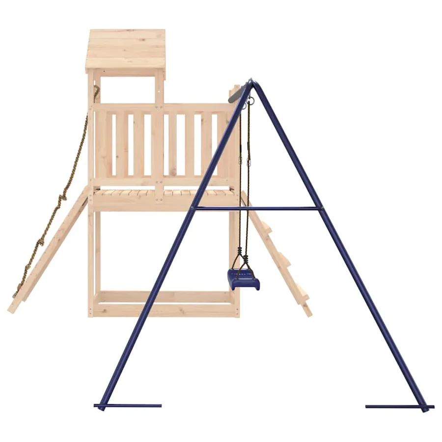 Aire de jeux d'extérieur bois de pin massif - 6