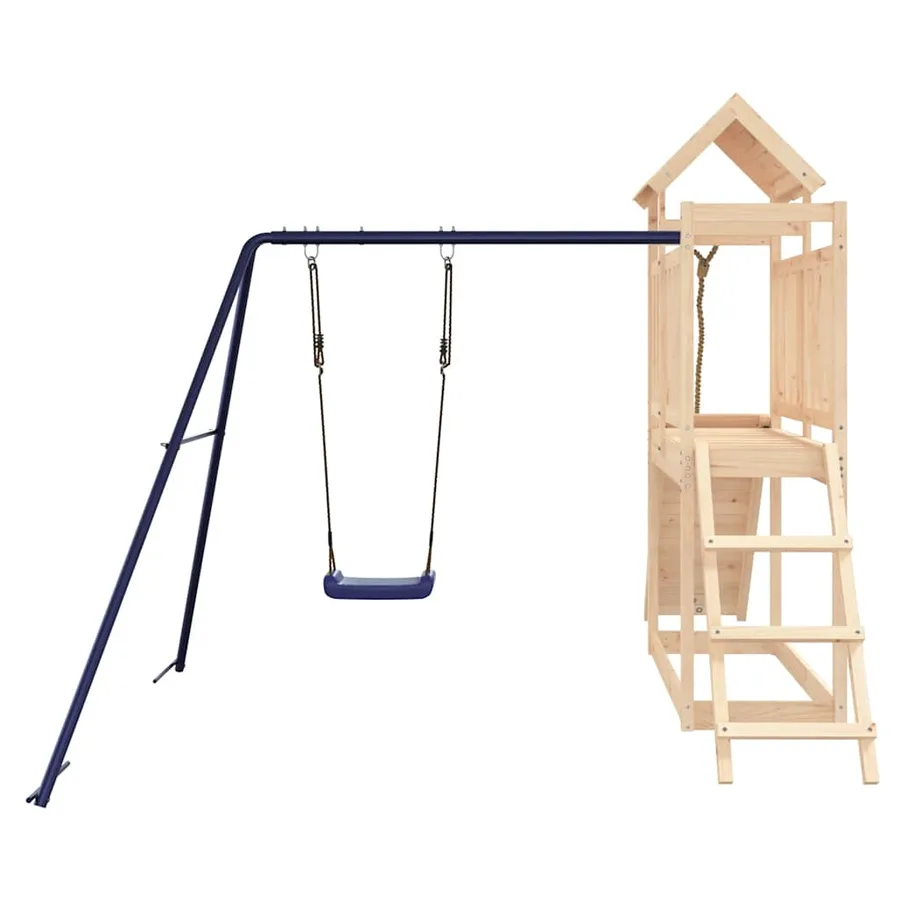 Aire de jeux d'extérieur bois de pin massif - 7