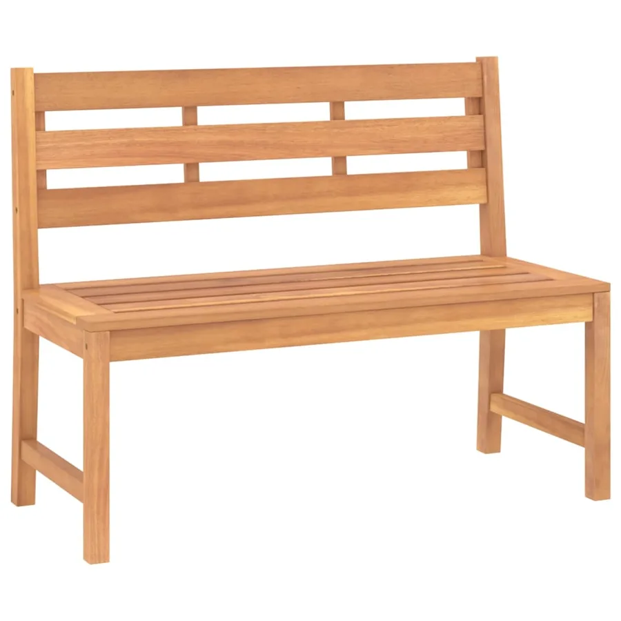 Banc de jardin 114 cm Bois de teck solide - 2