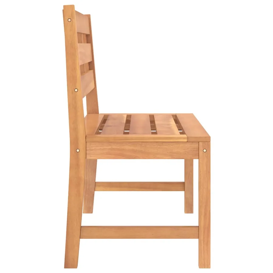 Banc de jardin 114 cm Bois de teck solide - 4