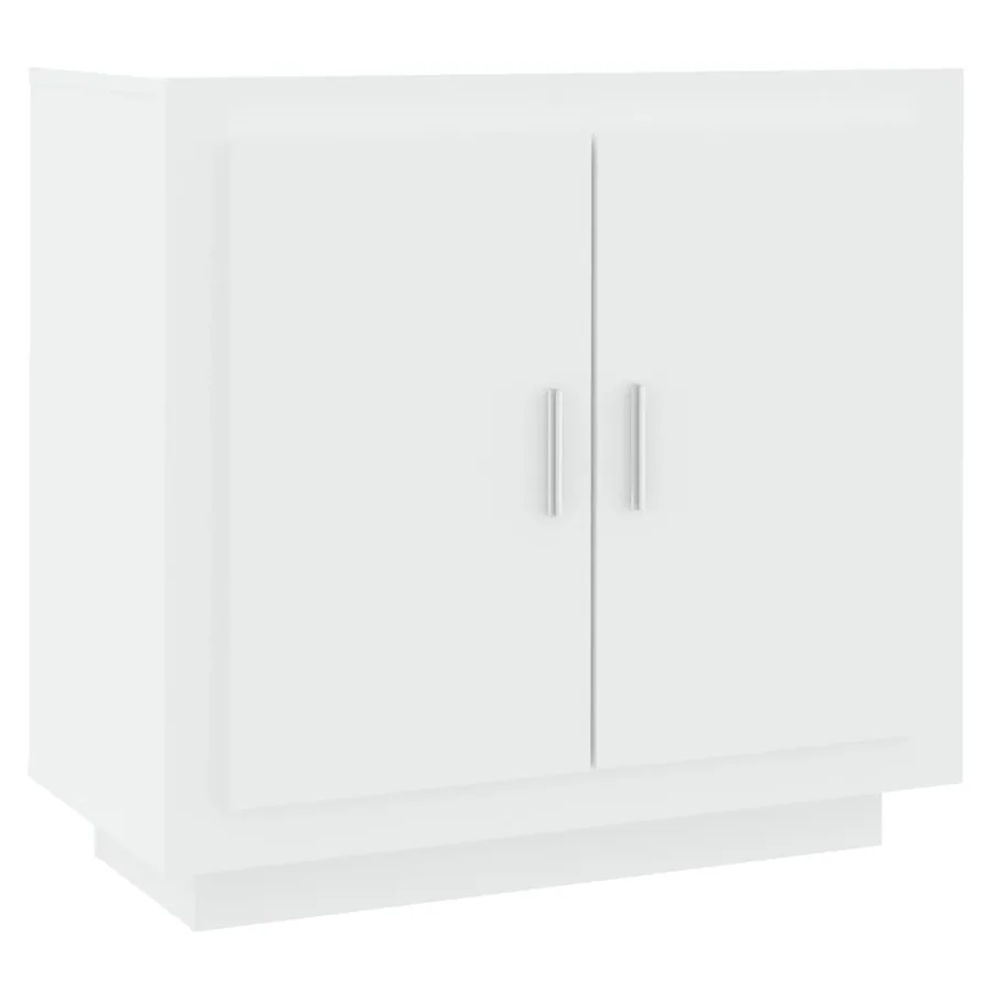 Buffet Blanc 80x40x75 cm Bois d'ingénierie - 2