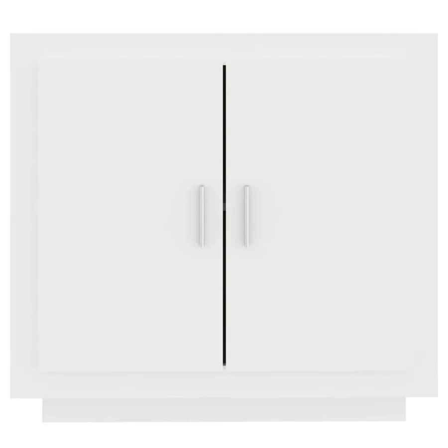 Buffet Blanc 80x40x75 cm Bois d'ingénierie - 3