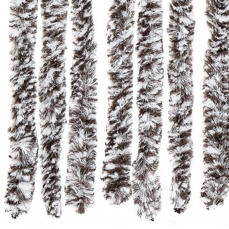 Moustiquaire Marron et beige 100 x 220 cm Chenille - 5