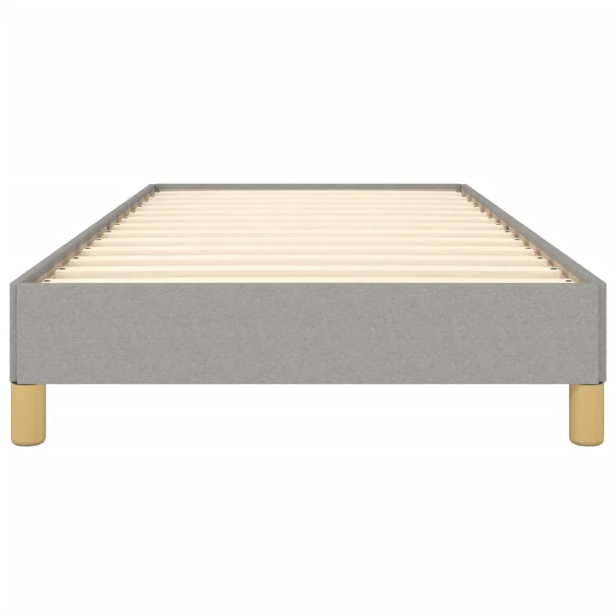 Cadre de lit sans matelas gris clair 90x190 cm tissu - 5