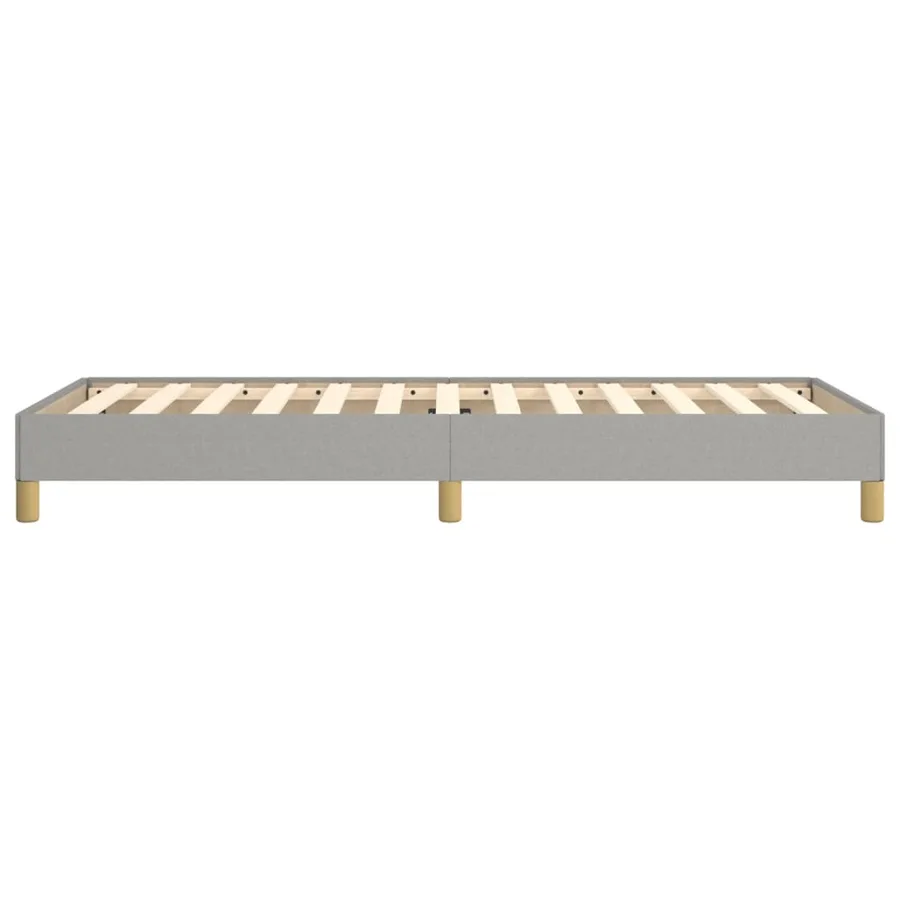 Cadre de lit sans matelas gris clair 90x190 cm tissu - 6