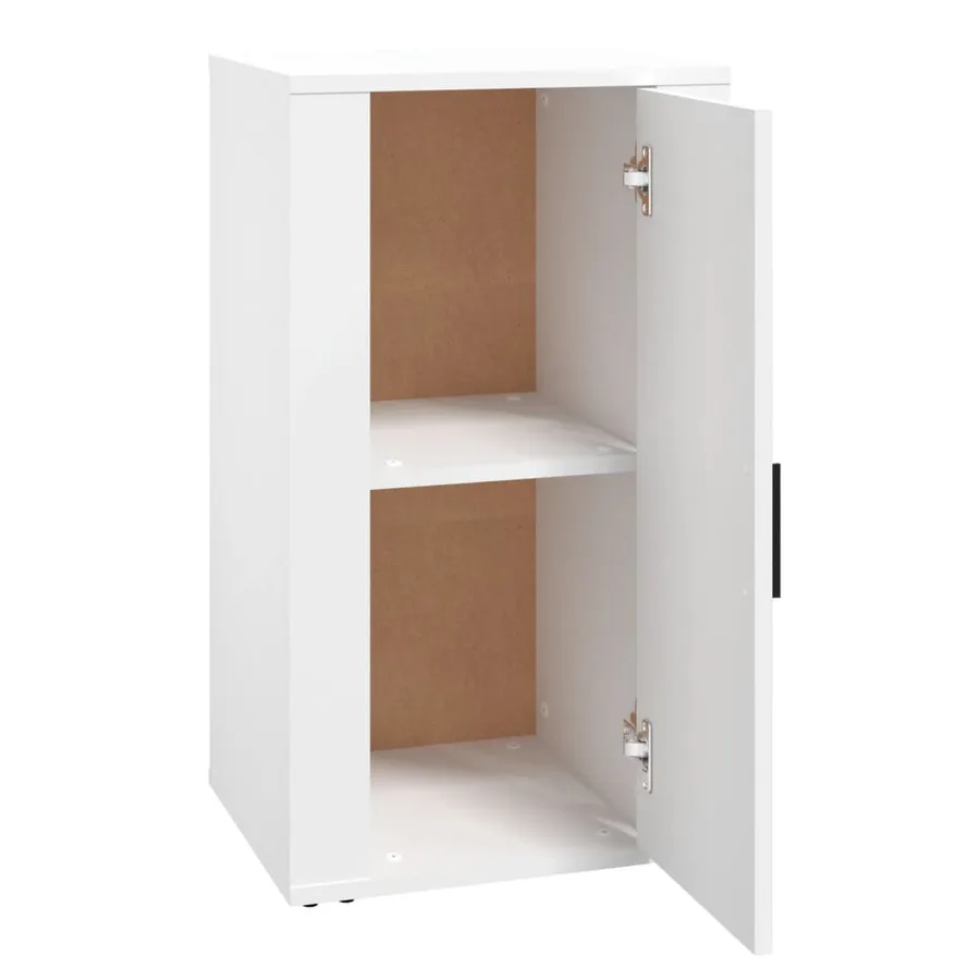 Buffet Blanc 40x33x70 cm Bois d'ingénierie - 4