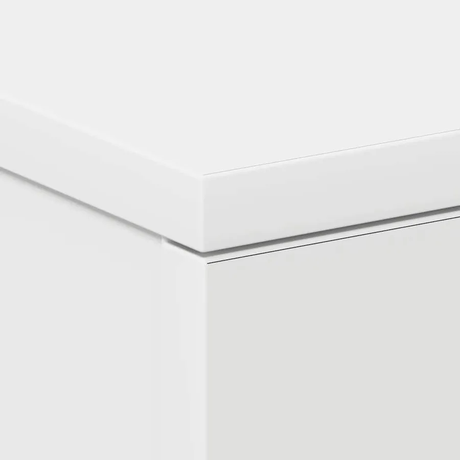 Tables de chevet 2 pcs Blanc 38x35x56 cm Bois d'ingénierie - 10
