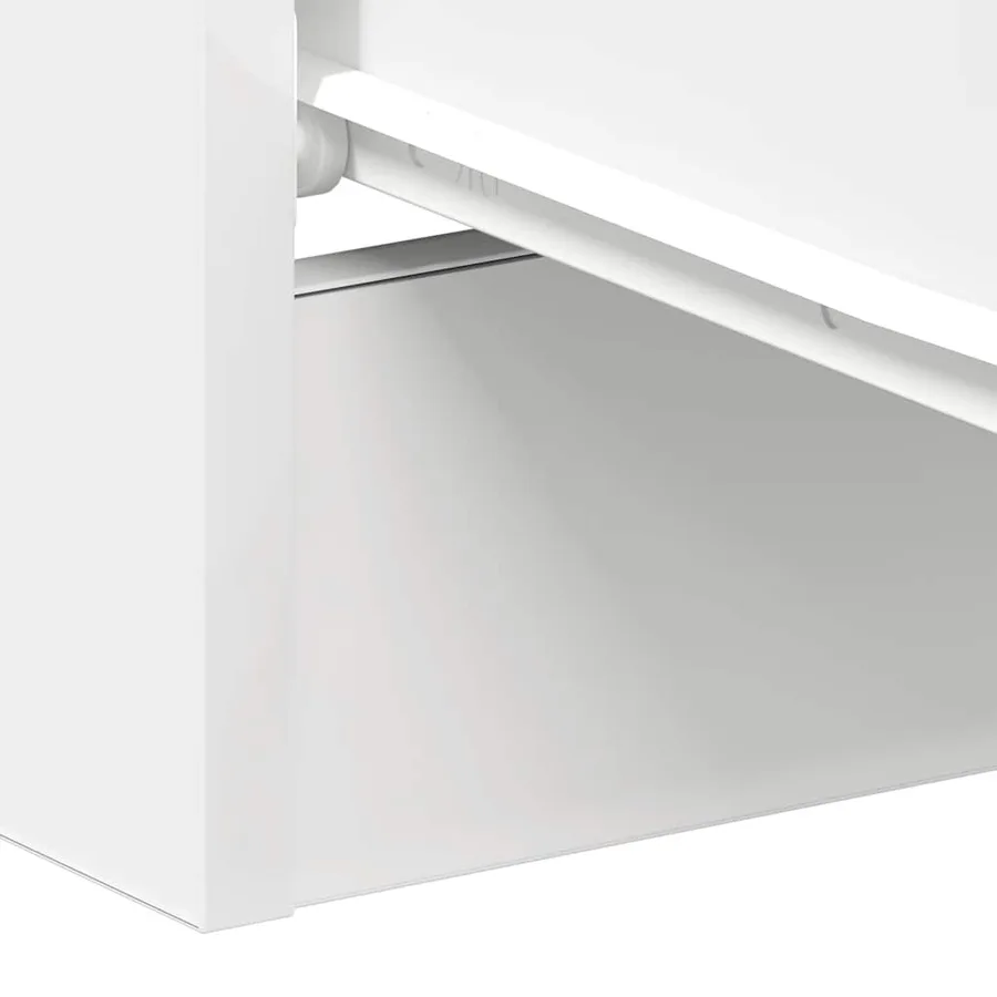 Tables de chevet 2 pcs Blanc 38x35x56 cm Bois d'ingénierie - 11