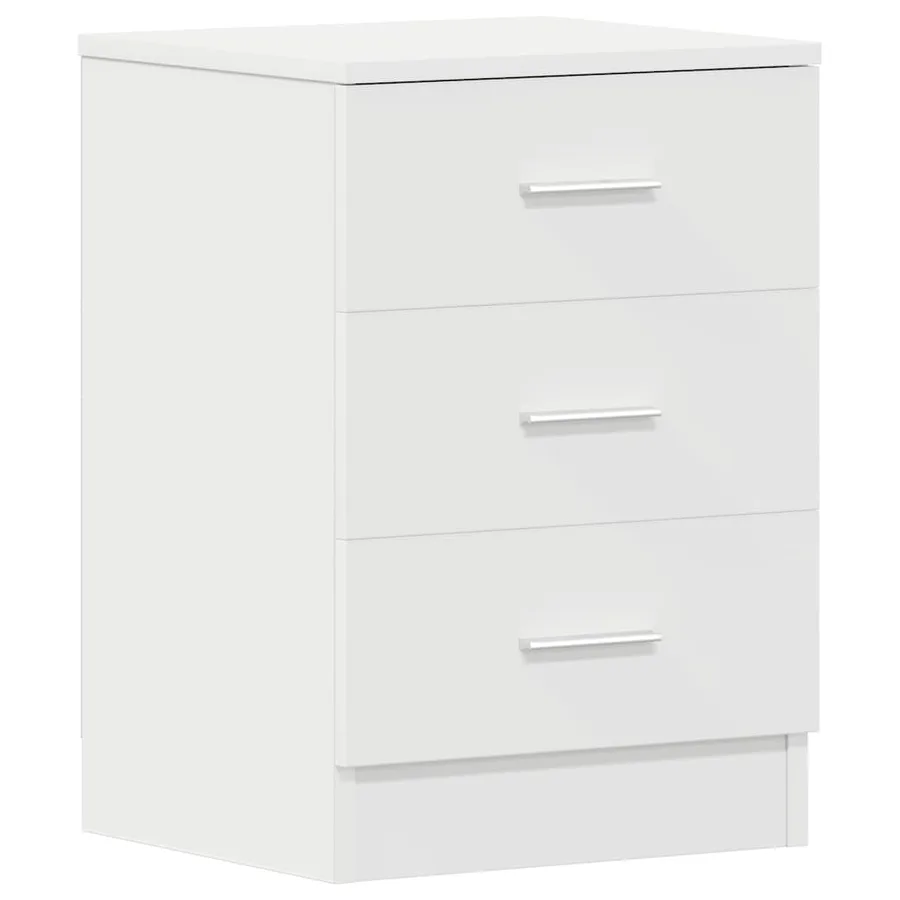 Tables de chevet 2 pcs Blanc 38x35x56 cm Bois d'ingénierie - 5