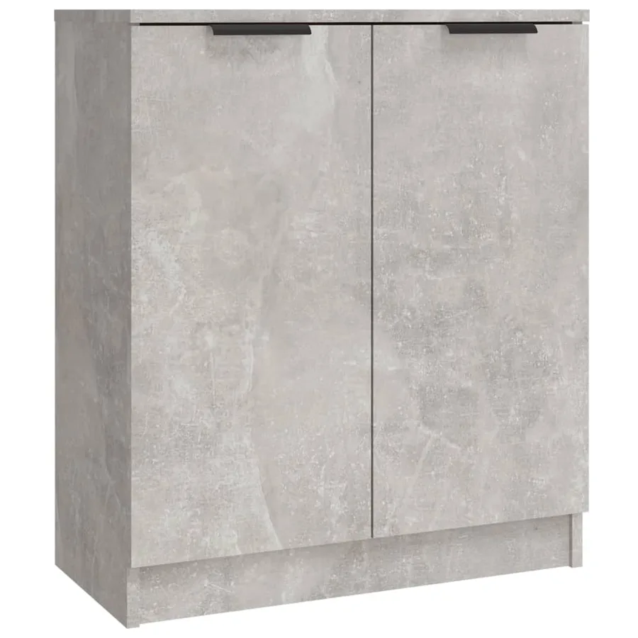 Buffets 3 pcs gris béton bois d'ingénierie - 7