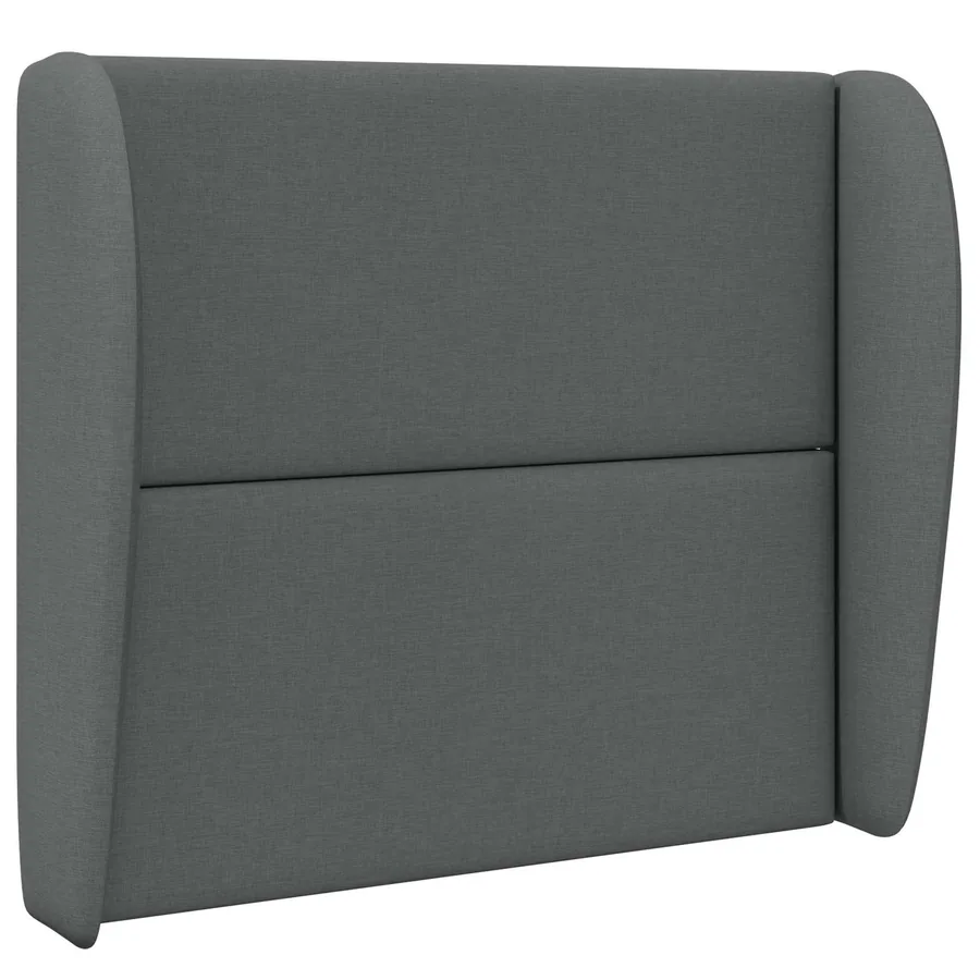 Oreille de tête de lit Gris Foncé 80 x 23 x 6 cm tissu - 3